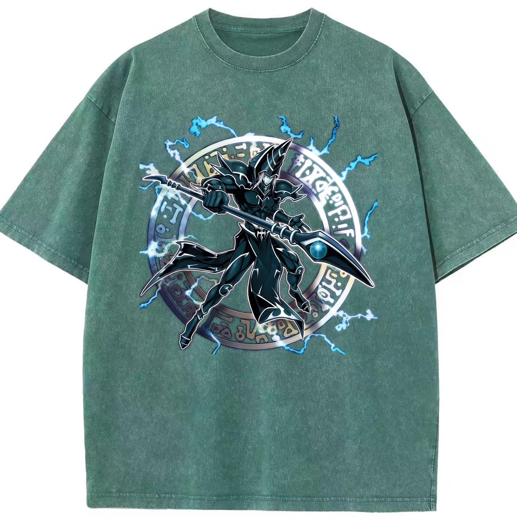 （画像用） 遊☆戯☆王 Yu-Gi-Oh! 綿100% ヴィンテージ風 半袖Tシャツ（フロントプリント）